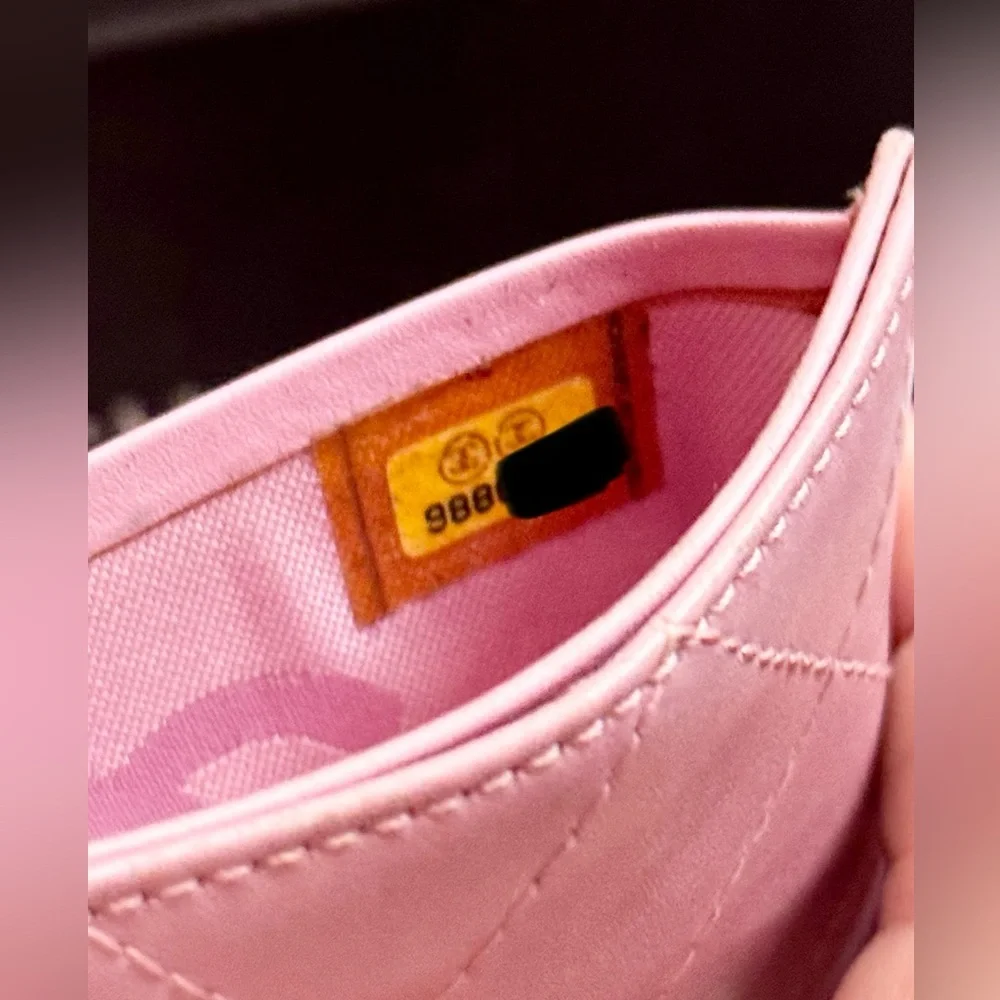 💝 Pink Chanel Cambone Card Holder Wallet 💝 CUSTOMER APPRECIATION GIFT - Picture 3 of 14